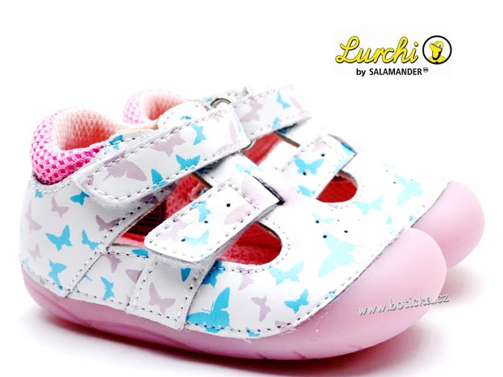 Lurchi Pre walker white pink 13902 - Kirbys Footwear Ltd