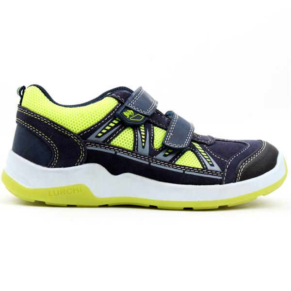 Lurchi Marcos trainer navy lime - Kirbys Footwear Ltd