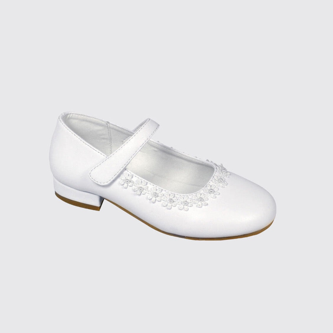 Dubarry Vivienne communion shoe white leather