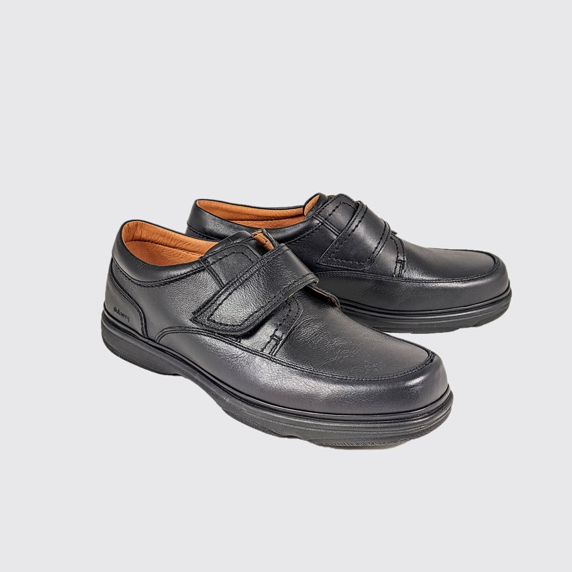 Dubarry Braston black leather velcro wide - Kirbys Footwear Ltd