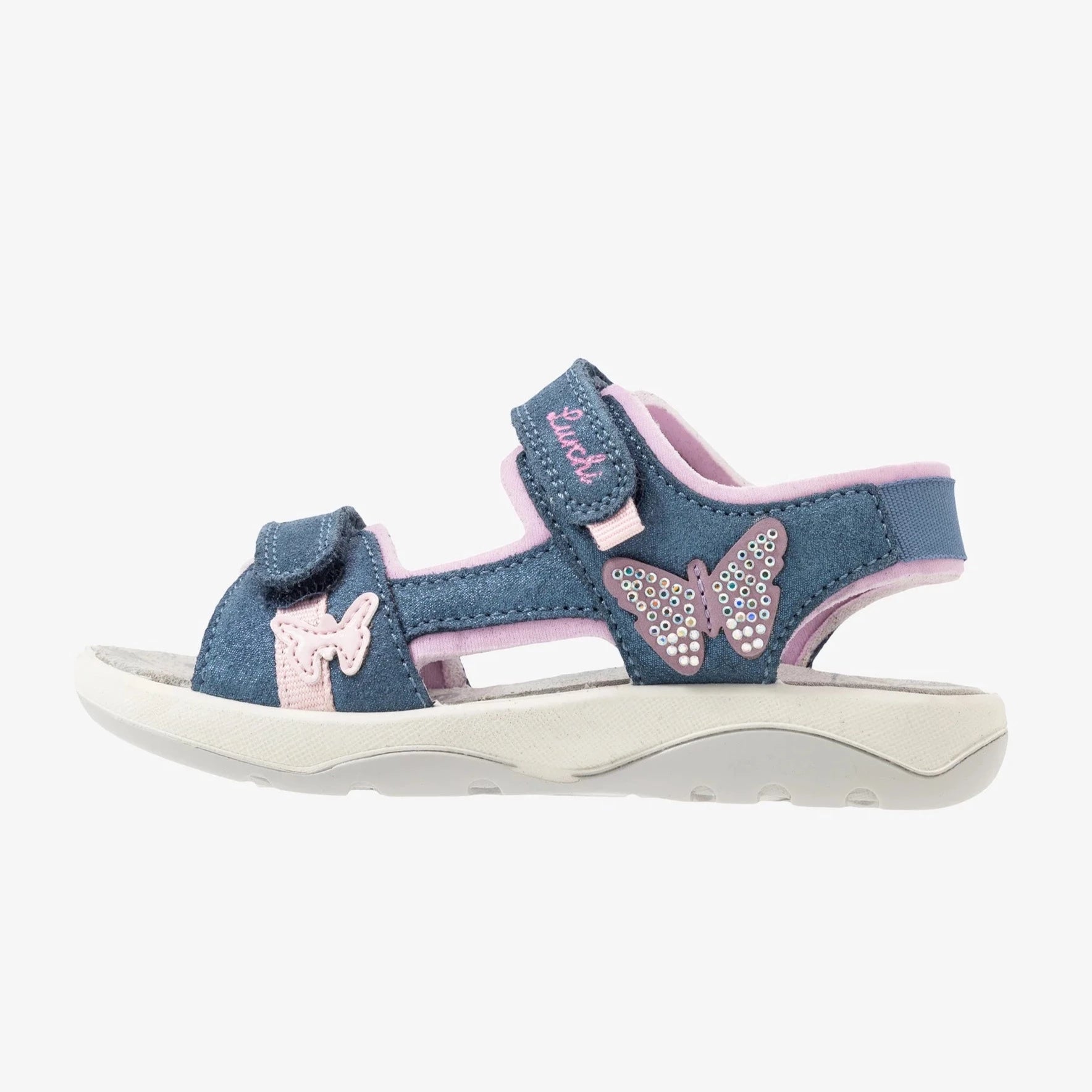 Lurchi Jeans sandal Fia - navy pink - Kirbys Footwear Ltd