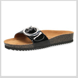 Caprice mule black patent 27400