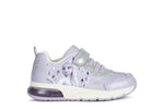 Geox spaceclub frozen lilac - lights - Kirbys Footwear Ltd
