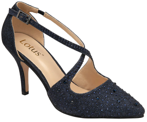 Lotus Panache navy sandal