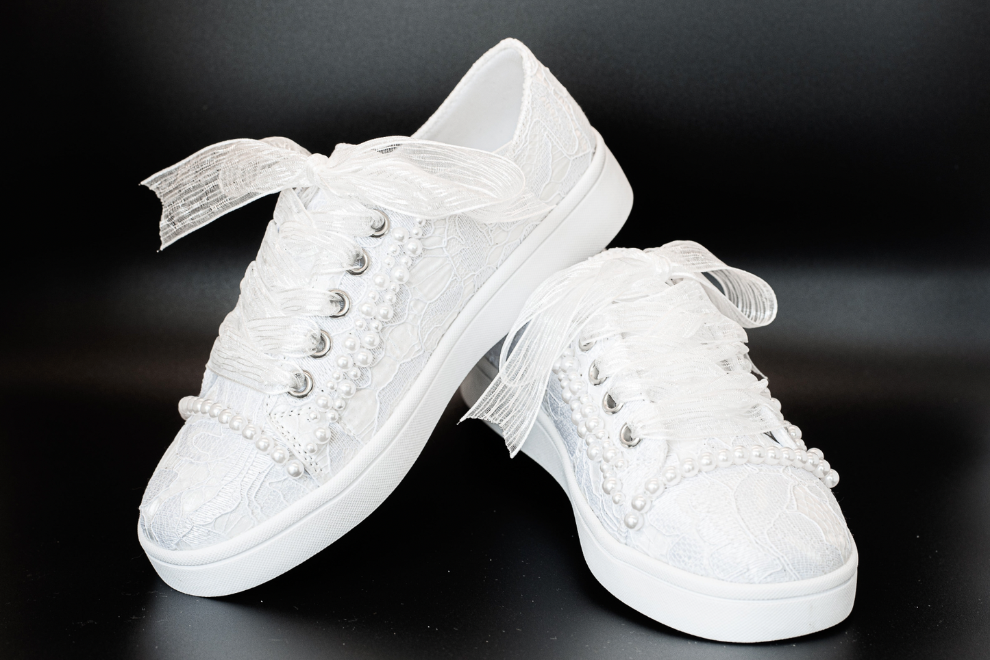 Sweeties Tiana white lace pearl communion
