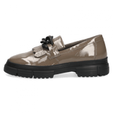 Caprice taupe loafer 24701