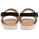 Lotus Olive sandal - black/diamante - Kirbys Footwear Ltd