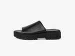 Tamaris ultra soft black leather mule