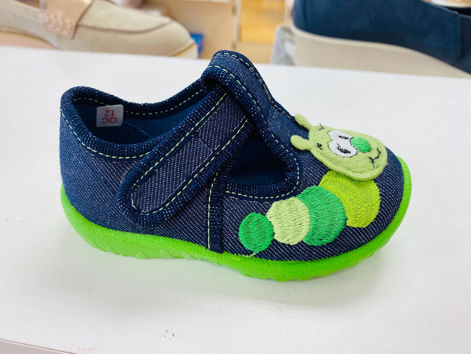 SuperFit Spotty canvas denim - Kirbys Footwear