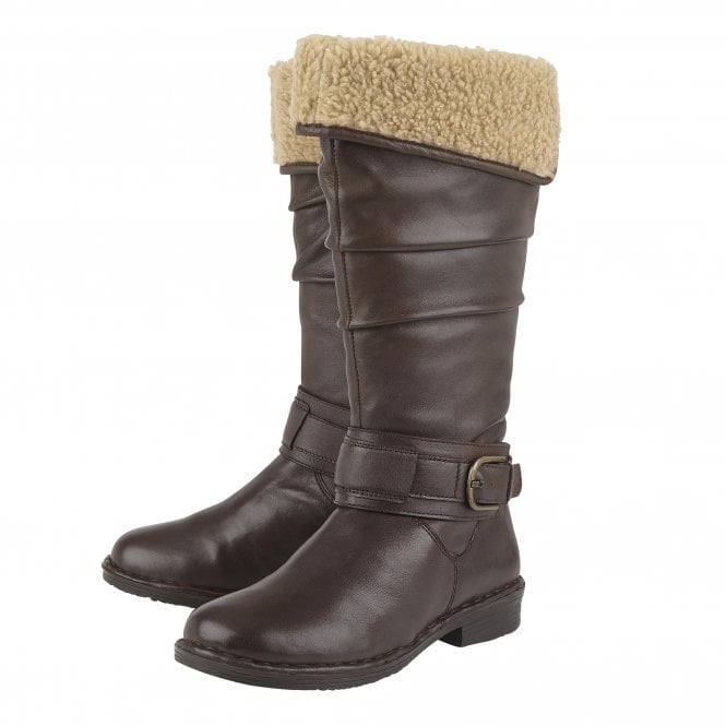 Lotus Talitha boot warm lined brown - Kirbys Footwear Ltd