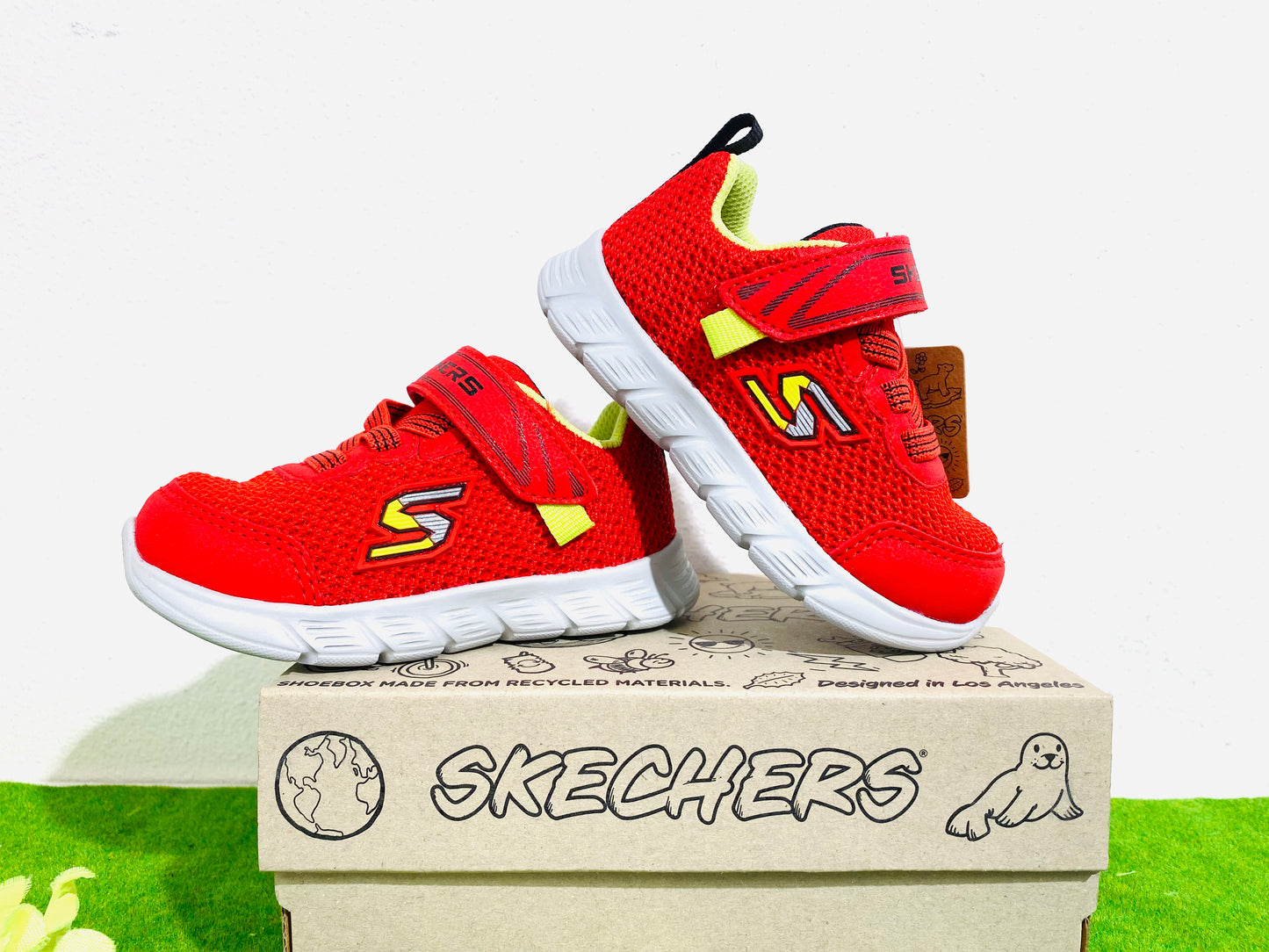 Skechers comfy flex red