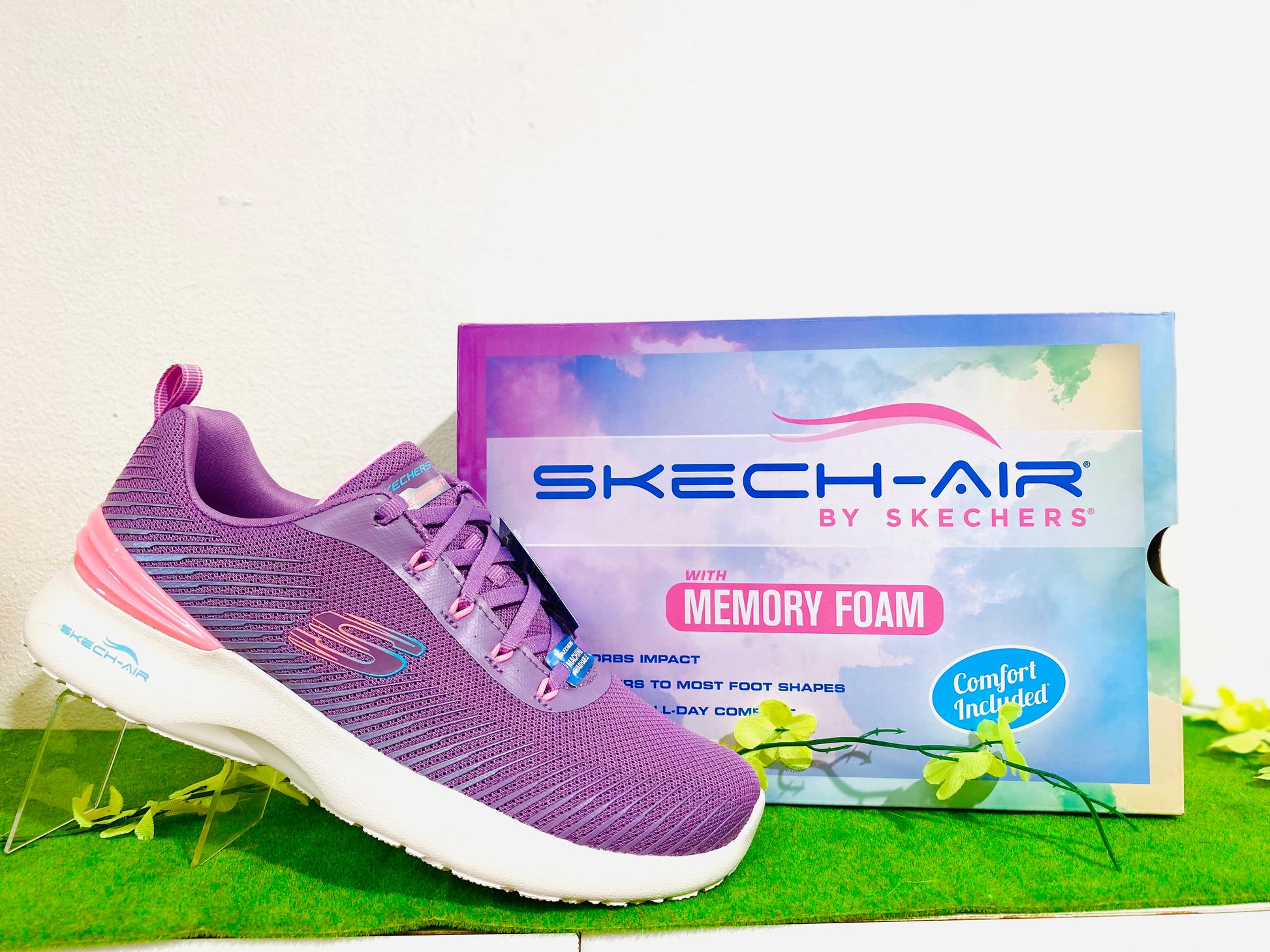 Skechers Skech Air Dynamic - purple - Kirbys Footwear Ltd