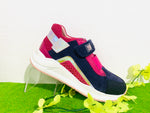 Garvalin trainer 211503 navy pink - Kirbys Footwear Ltd
