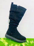 Jana high boot black - 25660 - H width - Kirbys Footwear Ltd