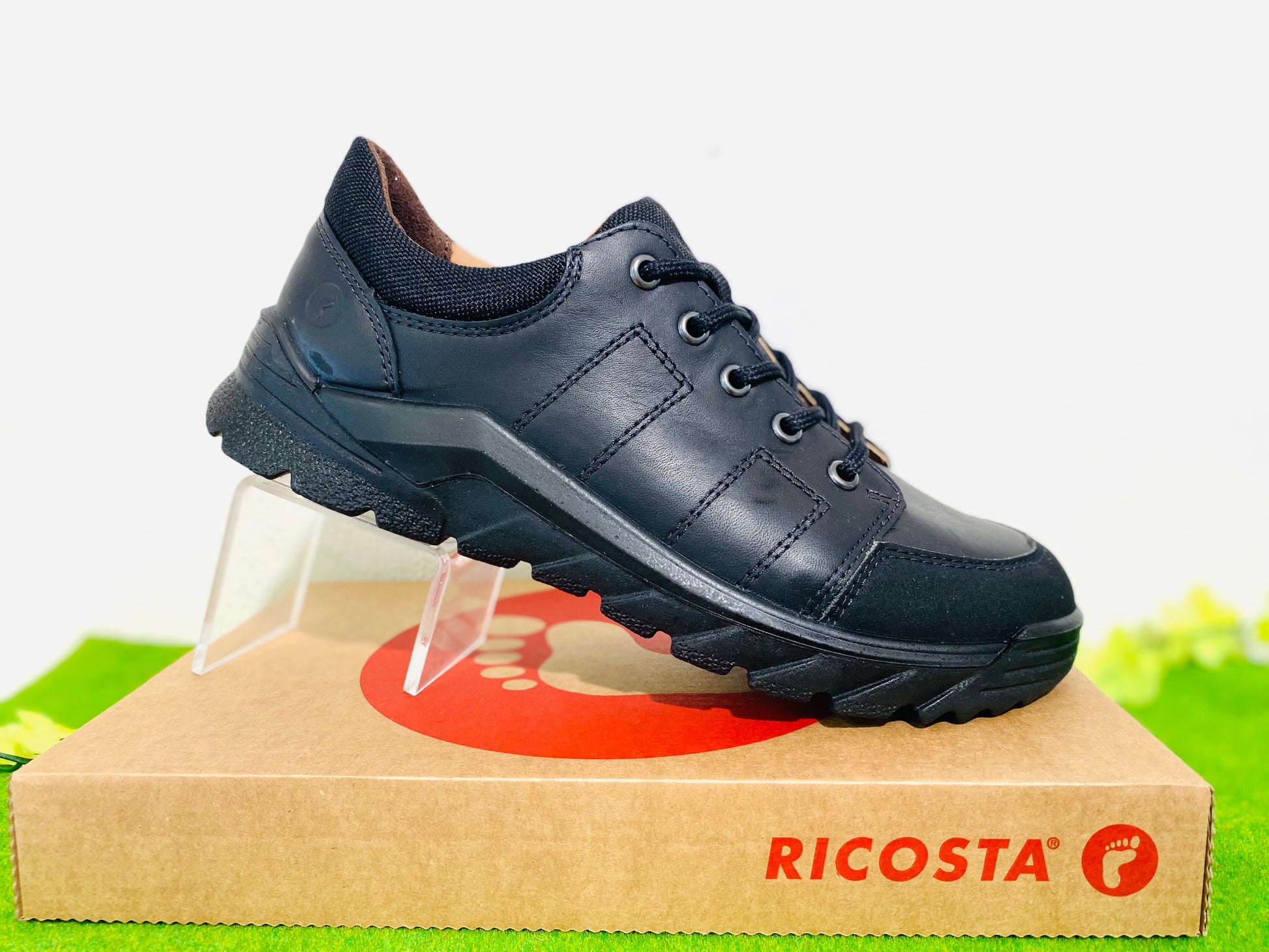 Ricosta Nate lace black - Kirbys Footwear Ltd