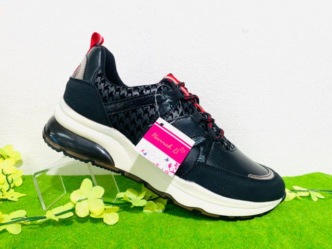 Hannah B trainer black - HB0250 - Kirbys Footwear Ltd