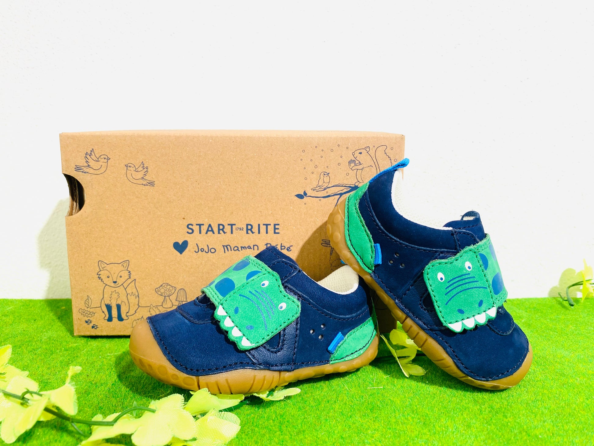 Start-Rite Little mate pre walker navy green - Kirbys Footwear Ltd