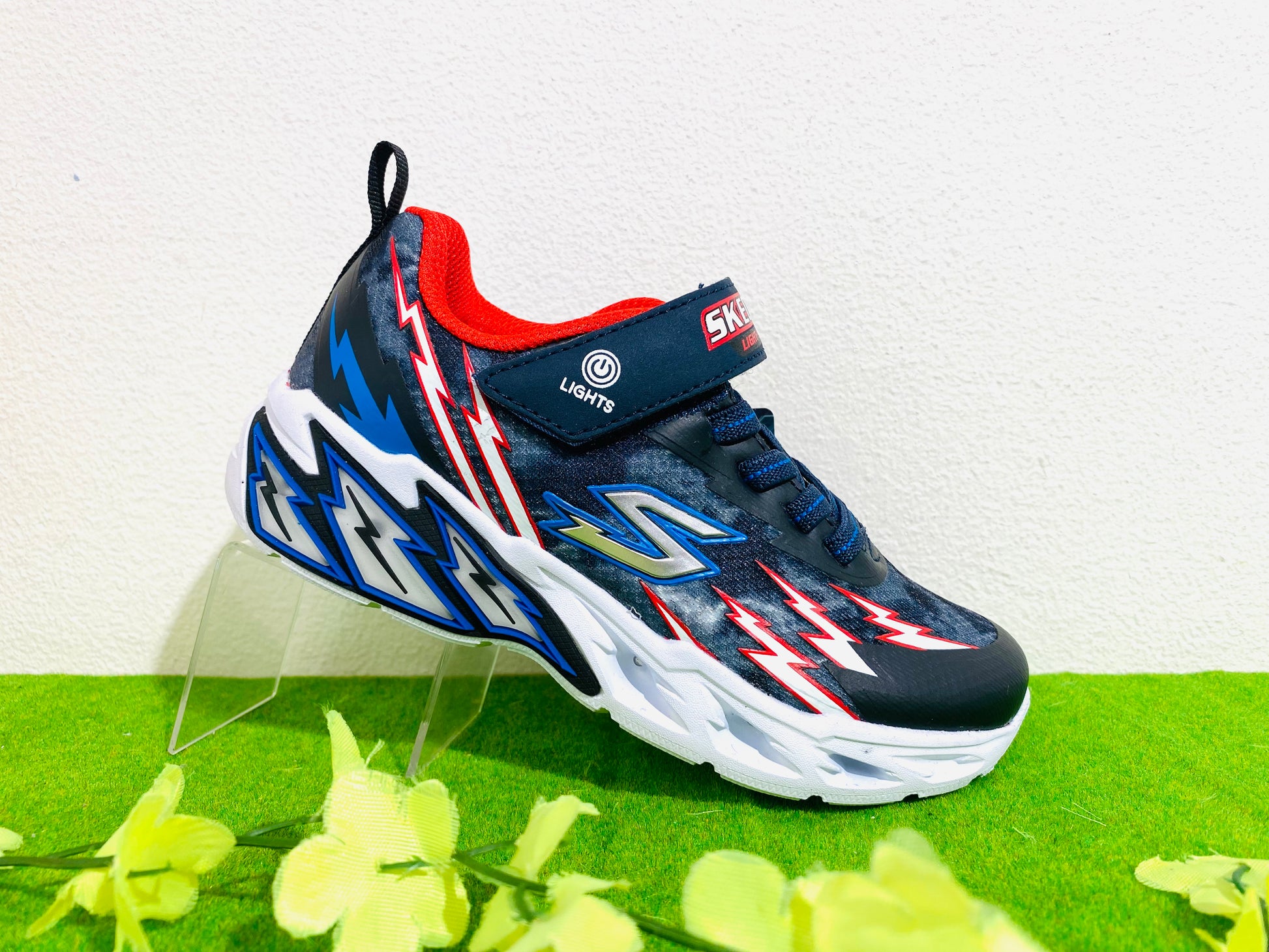 Skechers light storm navy red - Kirbys Footwear Ltd