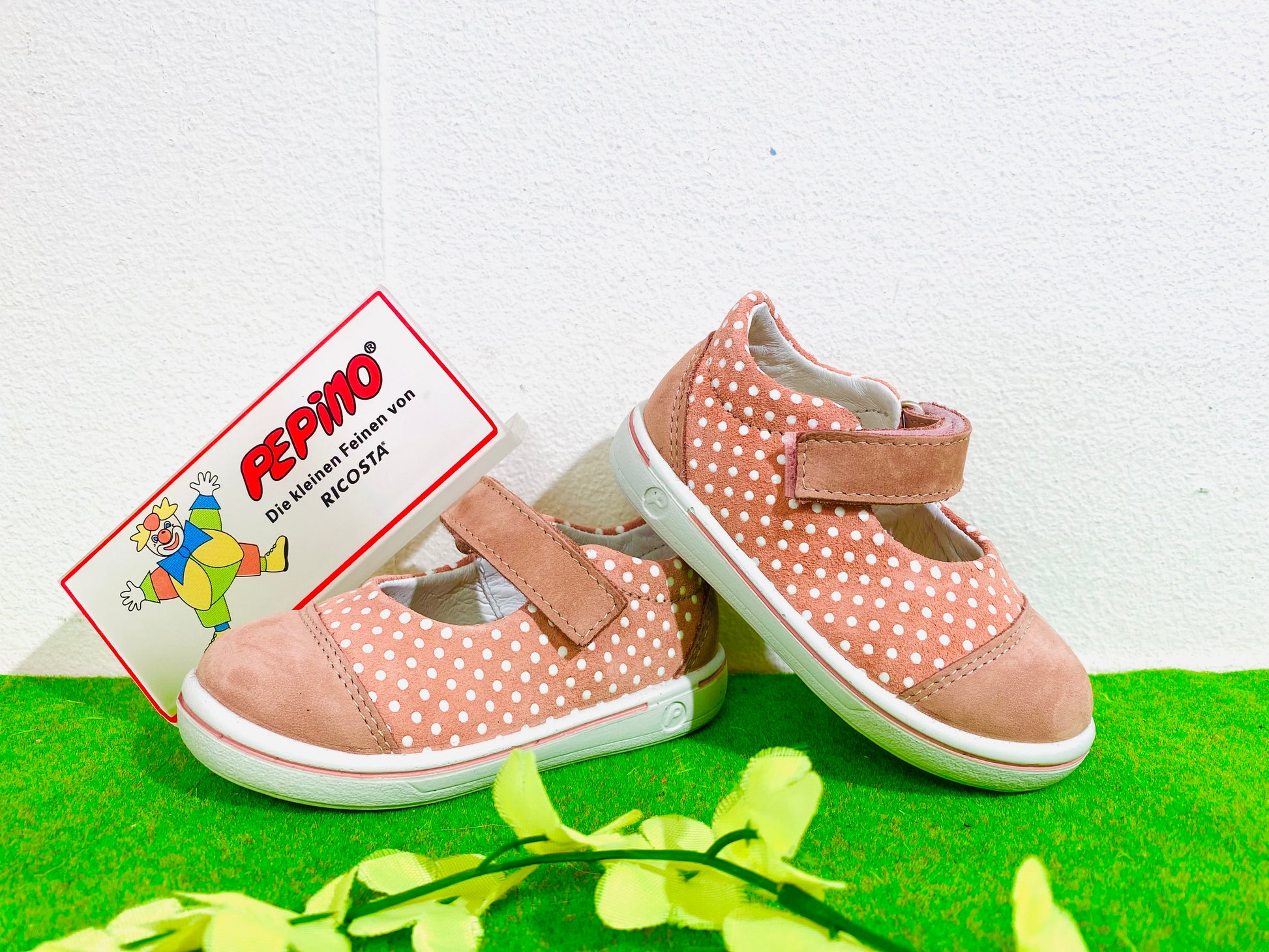 Ricosta Corinne pink polka dot - Kirbys Footwear Ltd