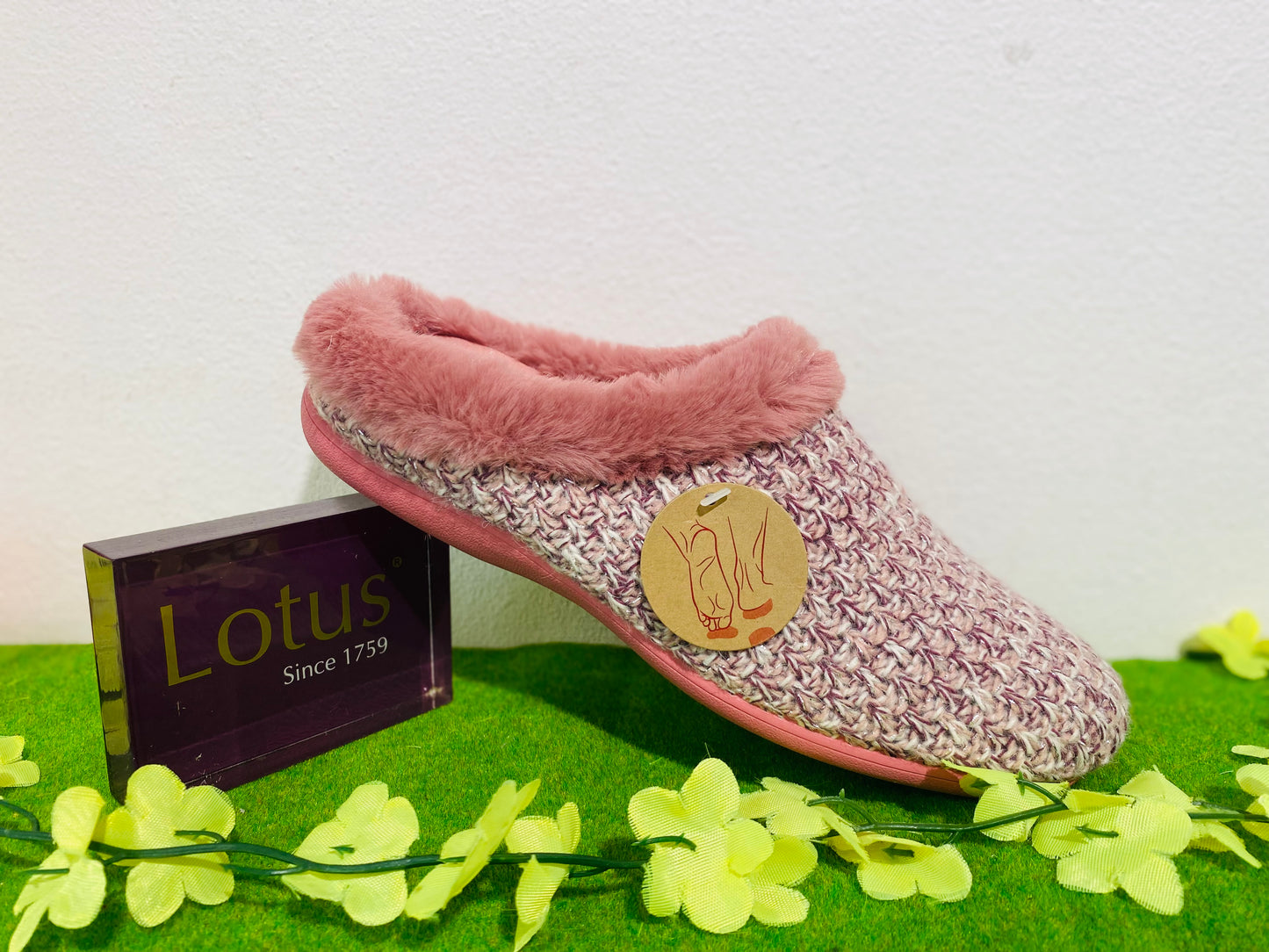 Lotus Ada slipper - pink - Kirbys Footwear Ltd