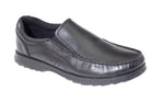 Dubarry Kerrigan slip on black leather - Kirbys Footwear