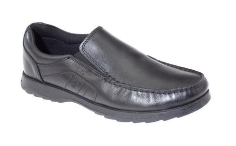 Dubarry Kerrigan slip on black leather - Kirbys Footwear
