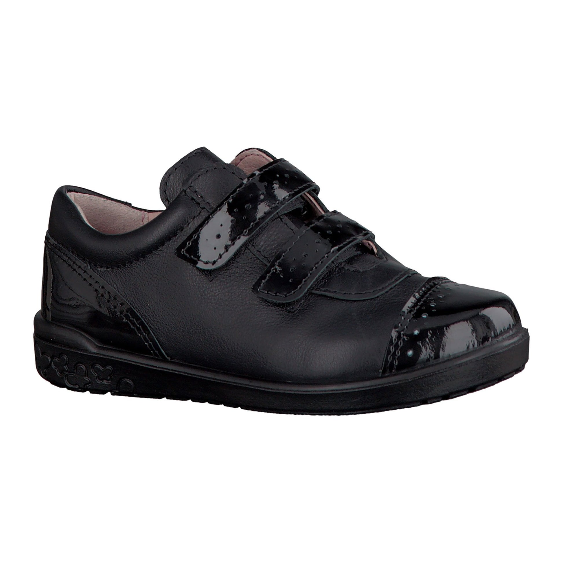 Ricosta Grace velcro black leather/patent - Kirbys Footwear Ltd