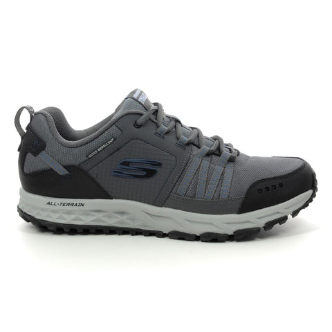 Skechers escape plan charcoal waterproof - Kirbys Footwear Ltd
